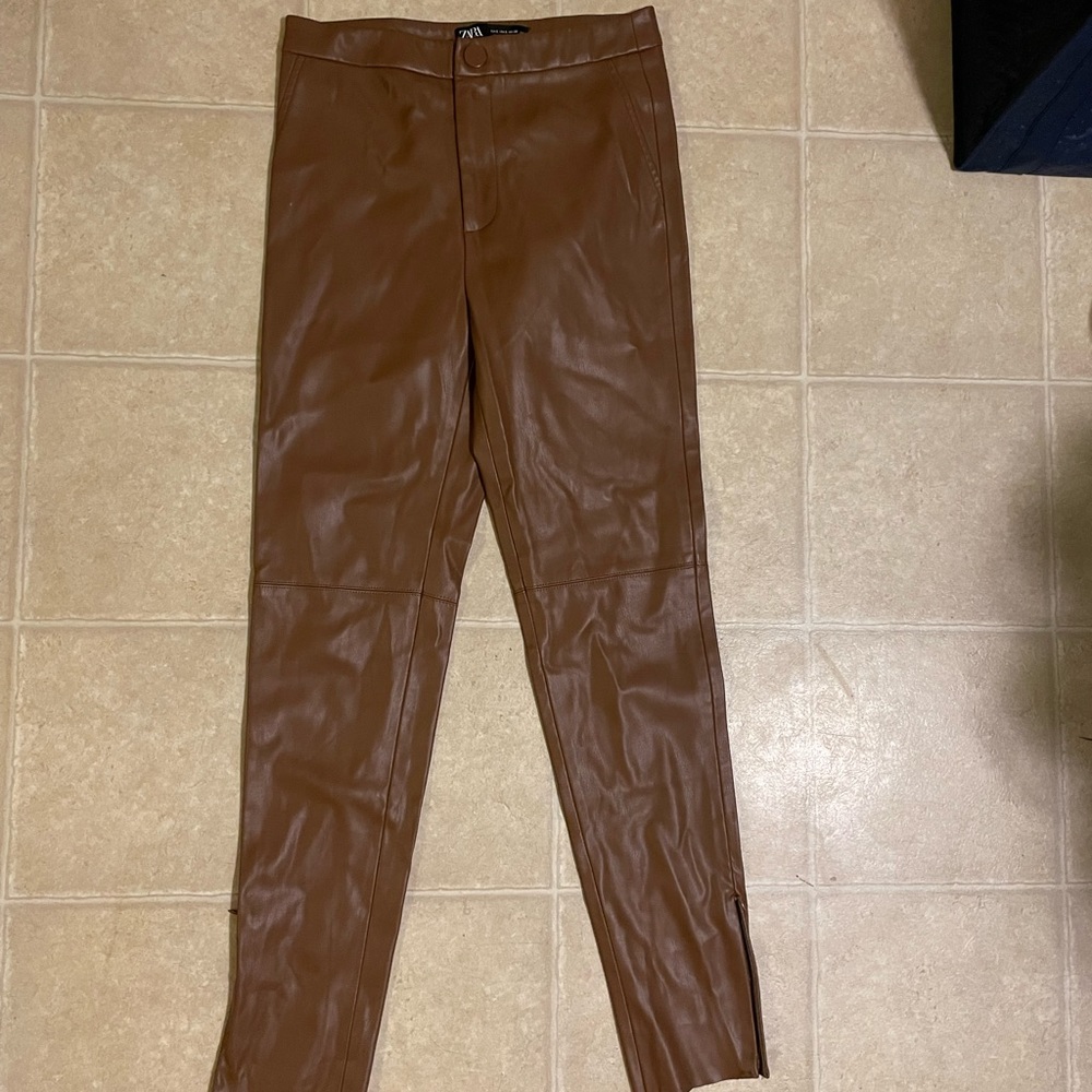 Zara Skinny Faux Leather Pant